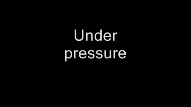 Under Pressure